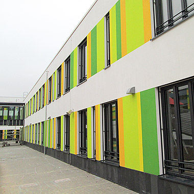 Neubau Comenius Grundschule in Oranienburg . Wärmeschutz, Schallschutz, Raumakustik